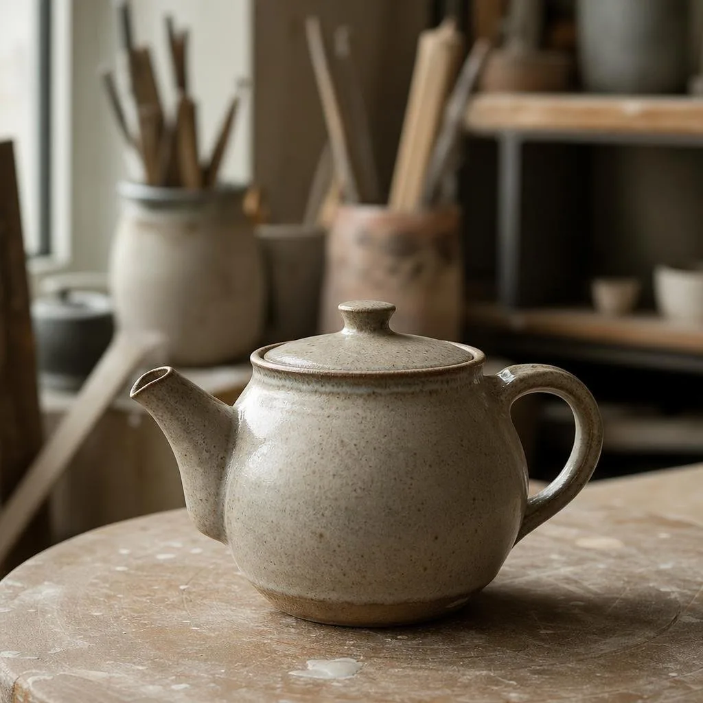 Ash-Glazed Teapot